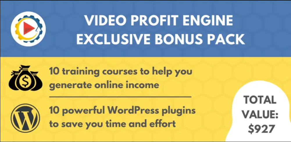 video profit engine bonuses