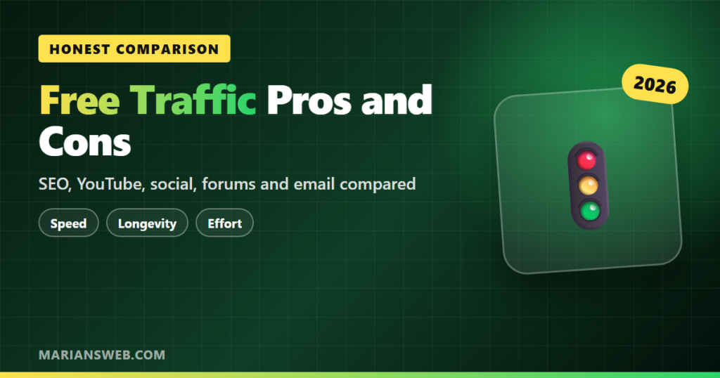 Free Traffic Generation: Pros and Cons of 5 Strategies