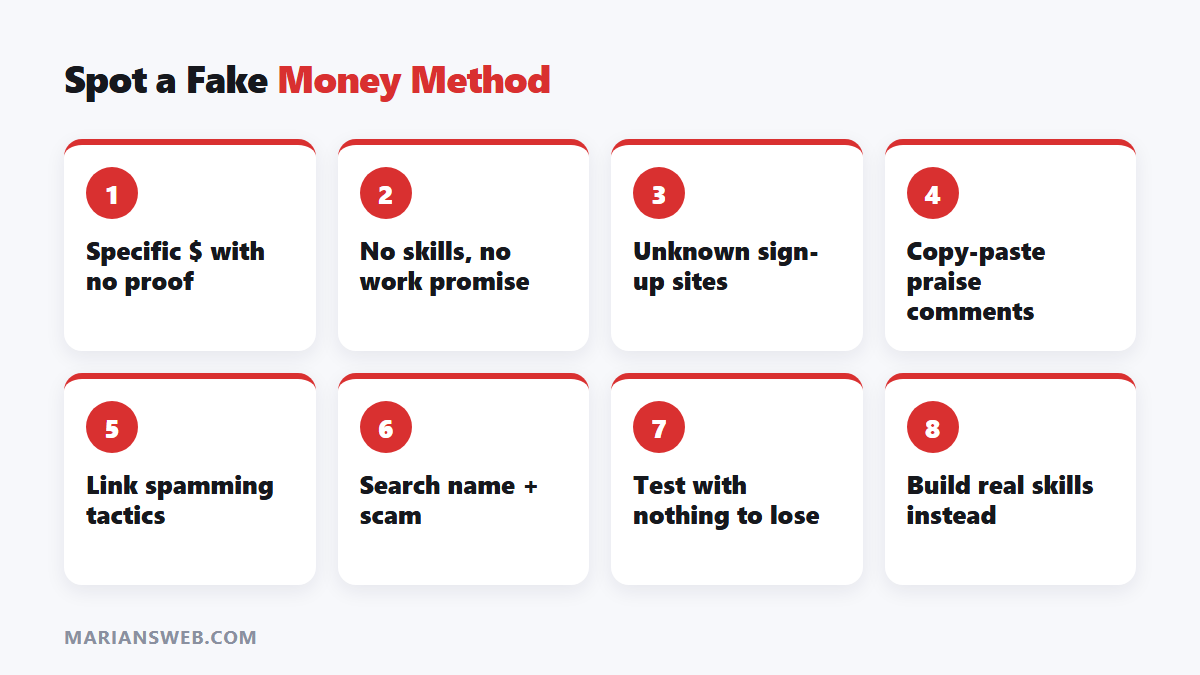 How to spot fake make money watching YouTube videos methods