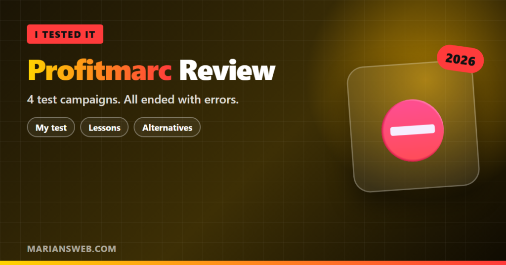 Profitmarc Review: My Test Campaigns All Failed