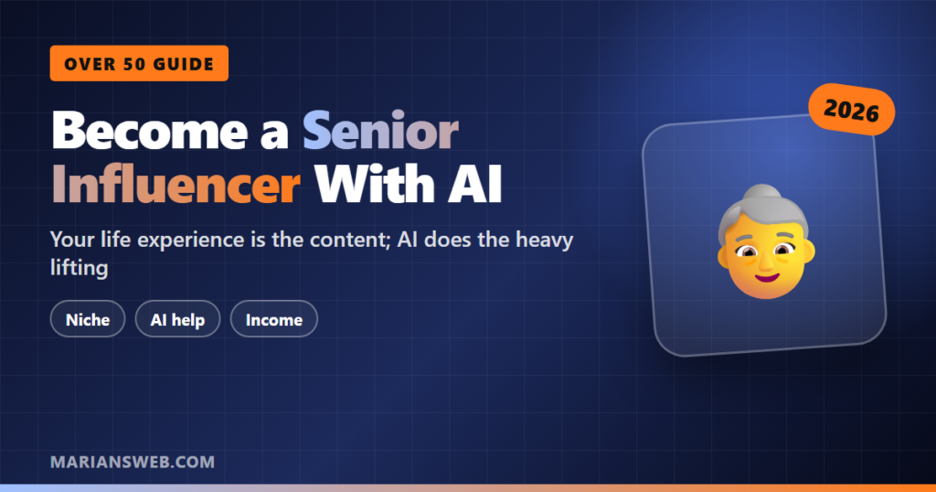 How to Become a Senior Influencer With AI (Over 50)