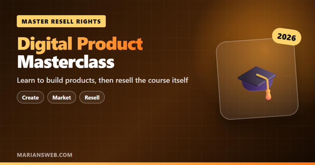 Digital Product Masterclass (Master Resell Rights)