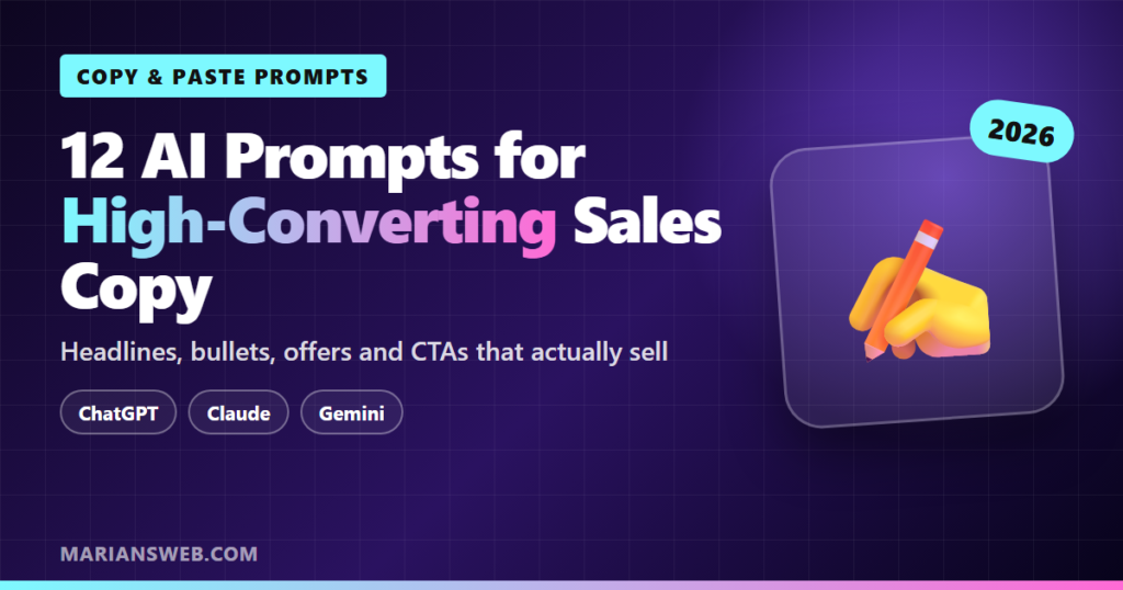 12 AI Prompts for High-Converting Sales Copy