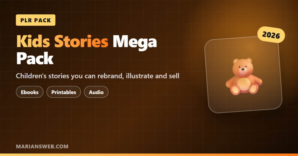 Kids Stories Mega Pack PLR: 7 Ways to Profit