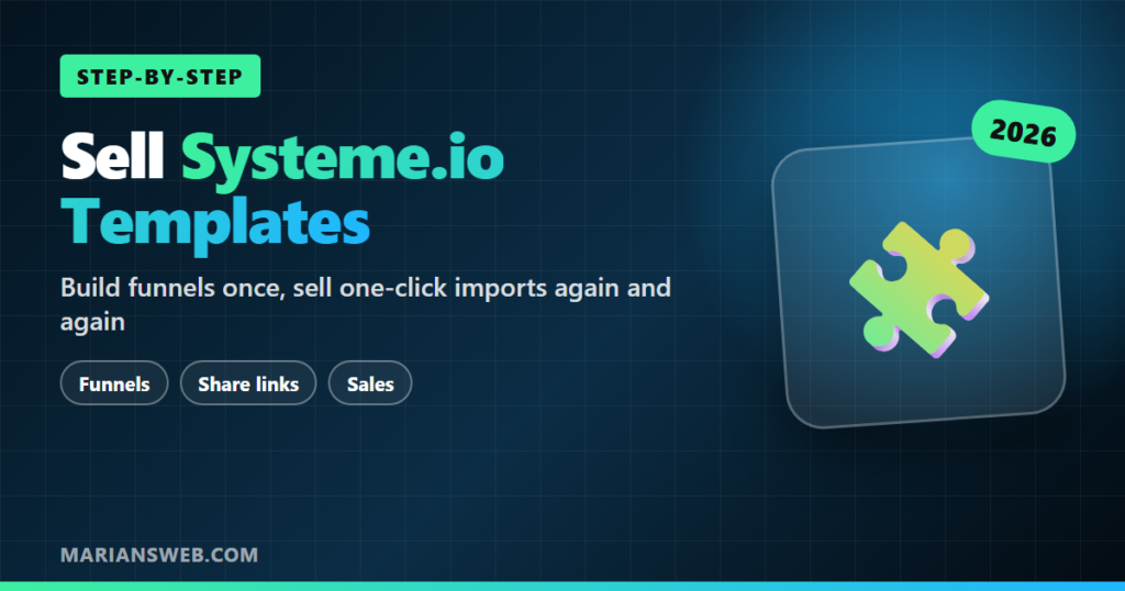 How to Sell Systeme.io Templates for Passive Income