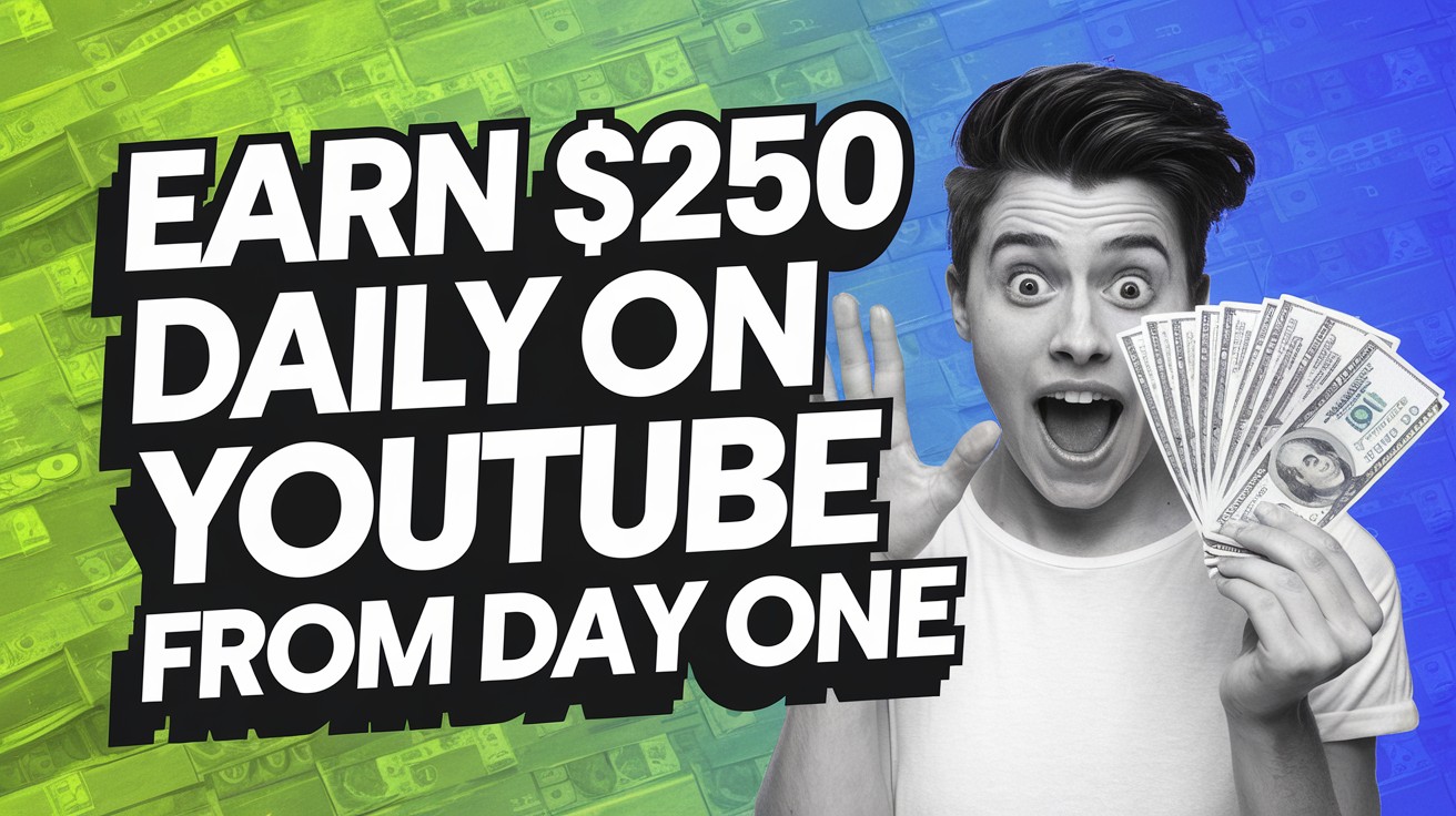 Earn $250 Daily on YouTube from Day One