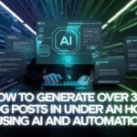 How to Generate Over 30 Blog Posts in Under an Hour Using AI and Automation