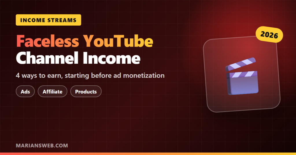 Faceless YouTube Channel: 4 Ways to Make Money