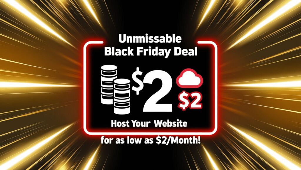 Unmissable Black Friday Deal: Host Your Website for as Low as $2/Month!