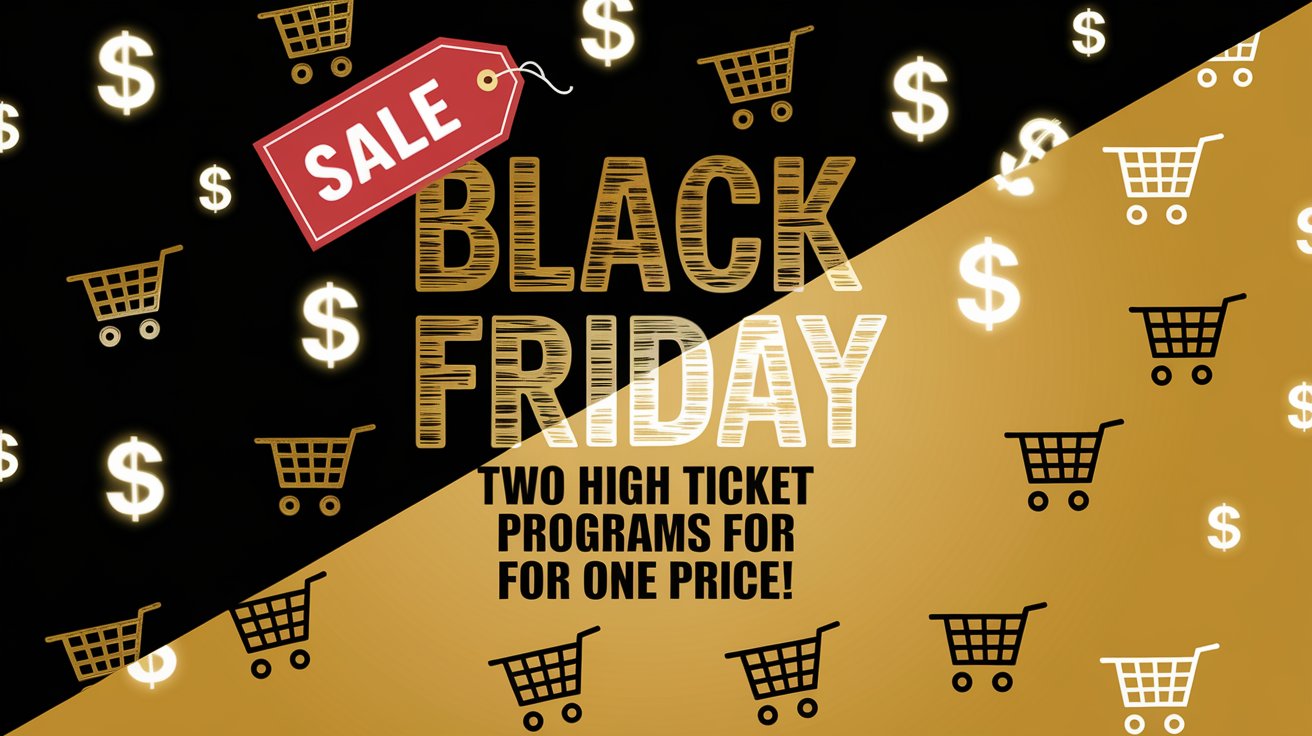 Black Friday Deal: Two High Ticket Programs for One Price! : MariansWeb.com