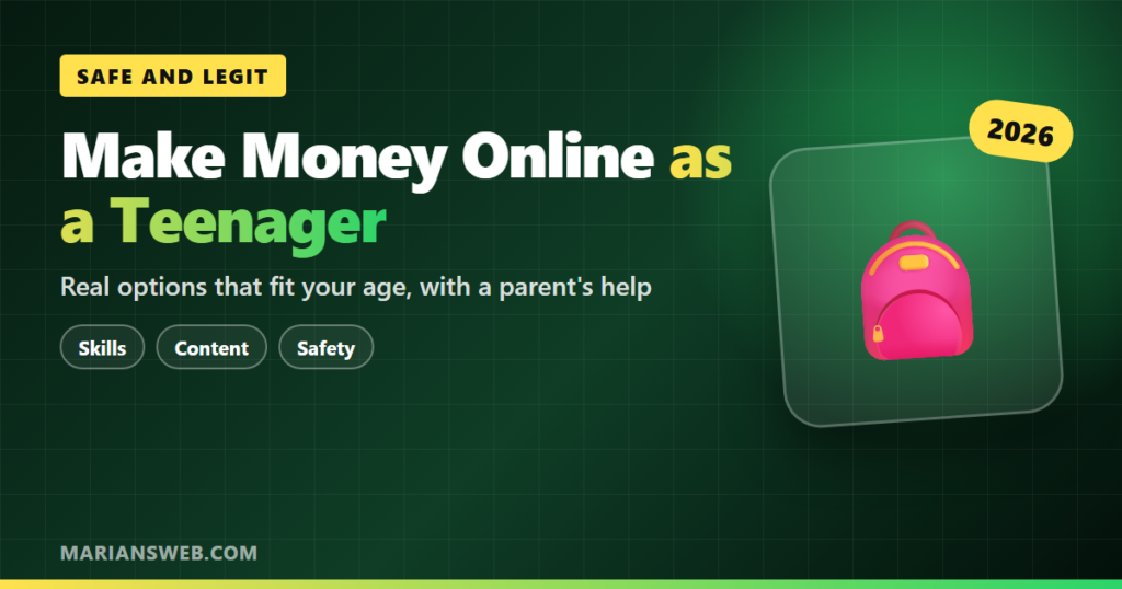 How to Make Money Online as a Teenager (Safe Ways)
