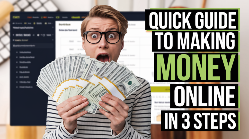 Quick Guide to Making Money Online in 3 Steps