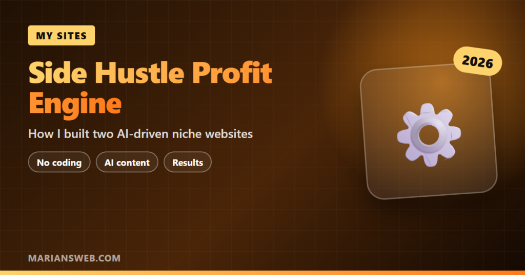 Side Hustle Profit Engine: My Two AI-Built Websites
