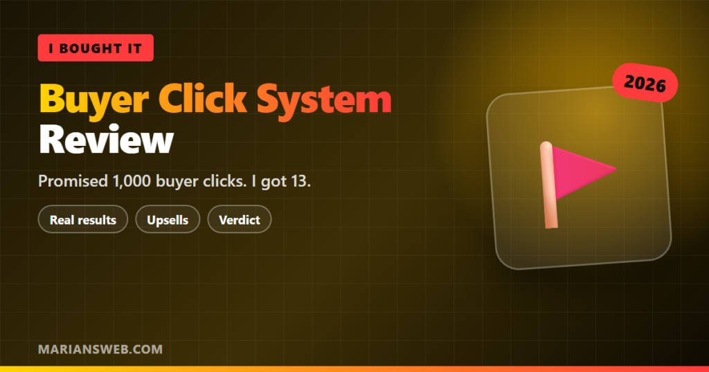 Buyer Click System Review: My Real Results ($17.97)