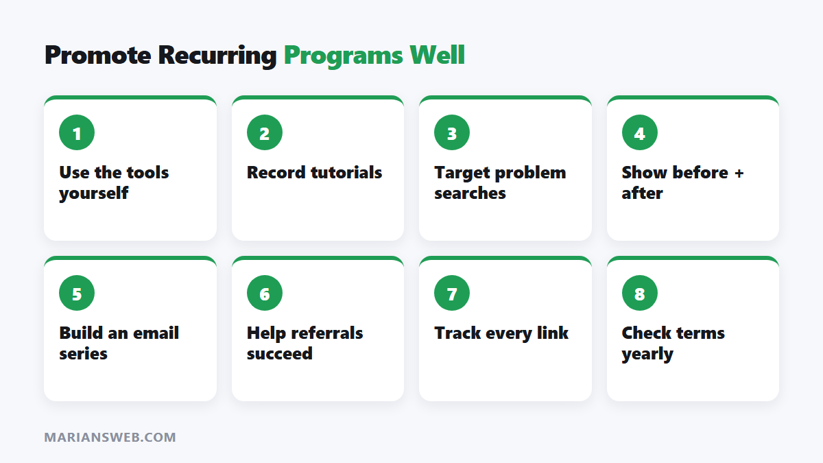 How to promote consistent affiliate programs