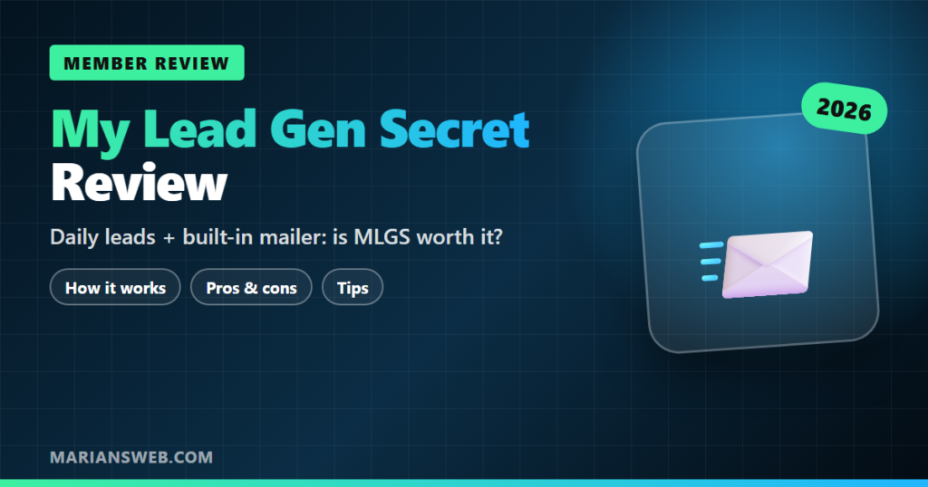 My Lead Gen Secret Review From a Long-Time Member