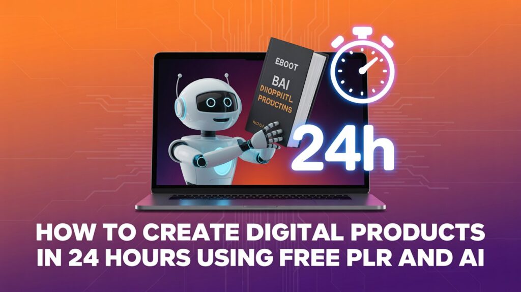 How to Create Digital Products in 24 Hours Using Free PLR and AI
