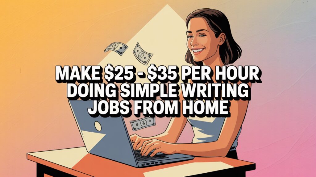 Make $25 – $35 Per Hour Doing Simple Writing Jobs From Home