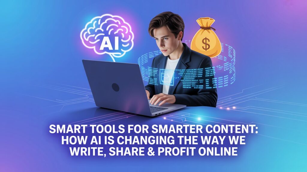 Smart Tools for Smarter Content: How AI is Changing the Way We Write, Share & Profit Online