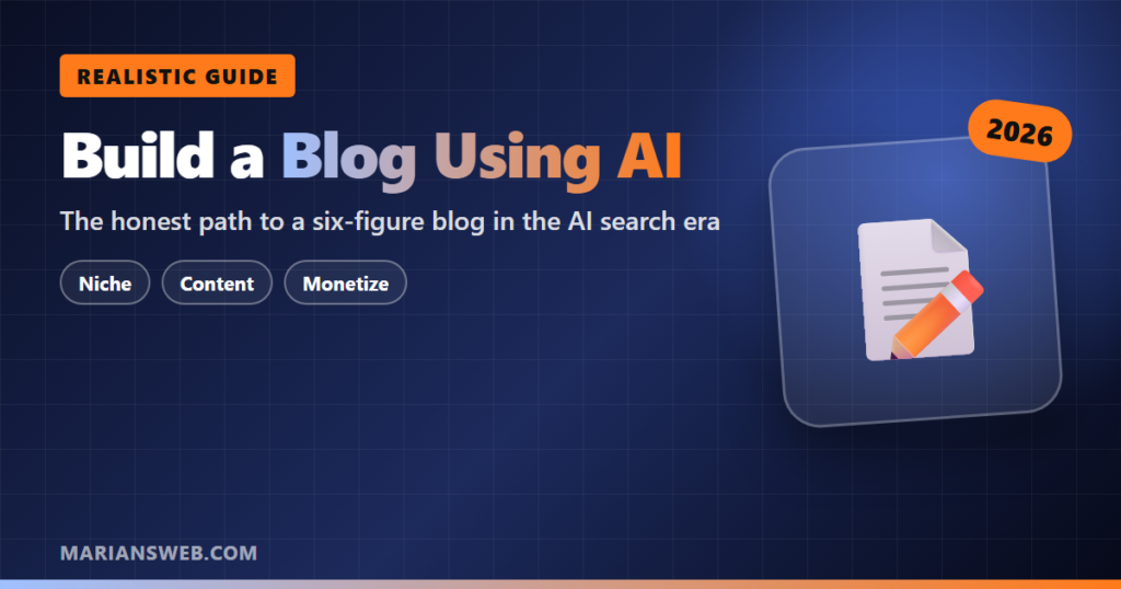 How to Build a Blog Using AI (Realistic $100K Path)
