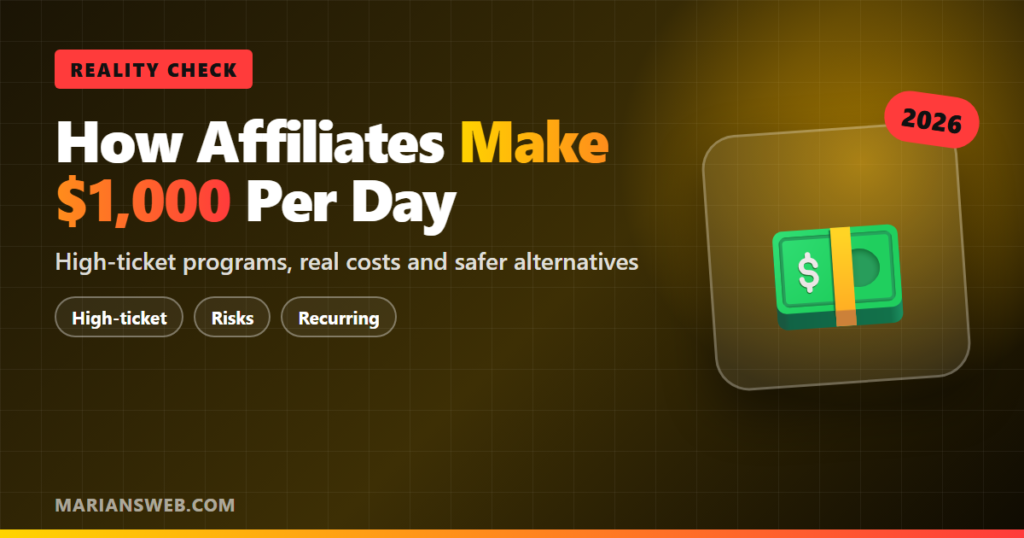 How Affiliate Marketers Make $1,000 Per Day