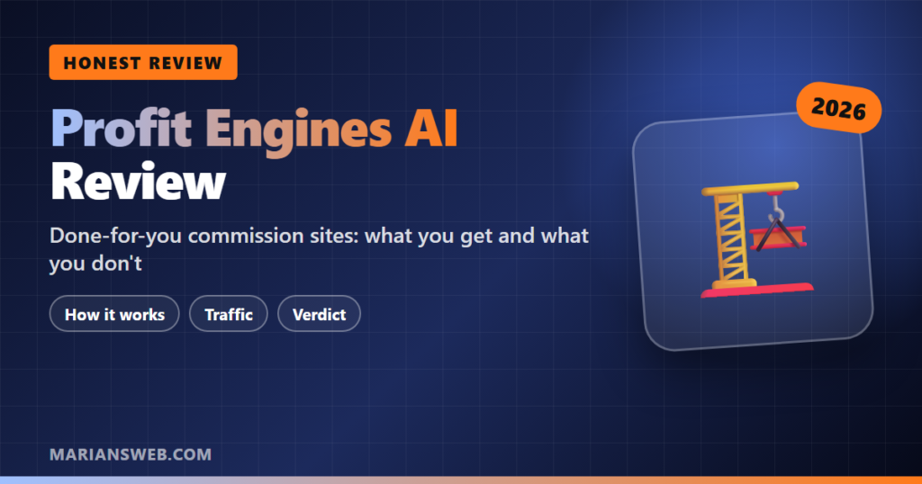 Profit Engines AI Review: Commission Sites in 60 Seconds?