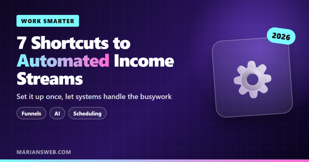 7 Shortcuts to Build Automated Income Streams Online
