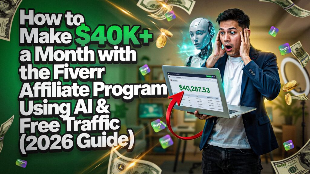 How to Make $40K+ a Month with the Fiverr Affiliate Program Using AI & Free Traffic (2026 Guide)