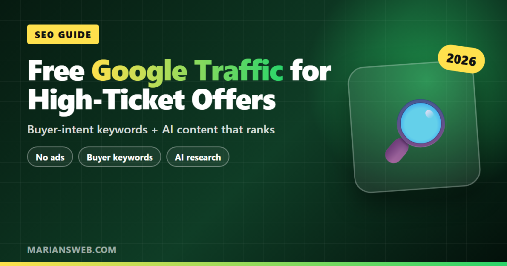 Free Google Traffic for High-Ticket Affiliate Offers