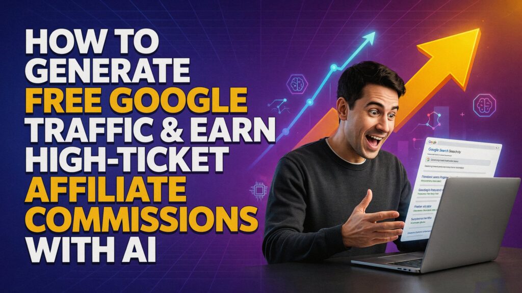 How to Generate Free Google Traffic & Earn High‑Ticket Affiliate Commissions with AI (2026 Guide)