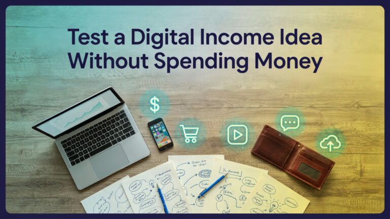 Test a Digital Income Idea Without Spending Money
