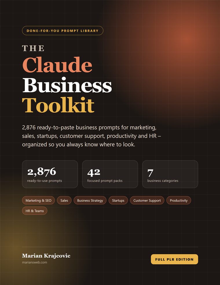 The Claude Business Toolkit: 2,876 Claude prompts for business