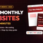 Free Monthly Websites: get a free website every month, live in 10 minutes