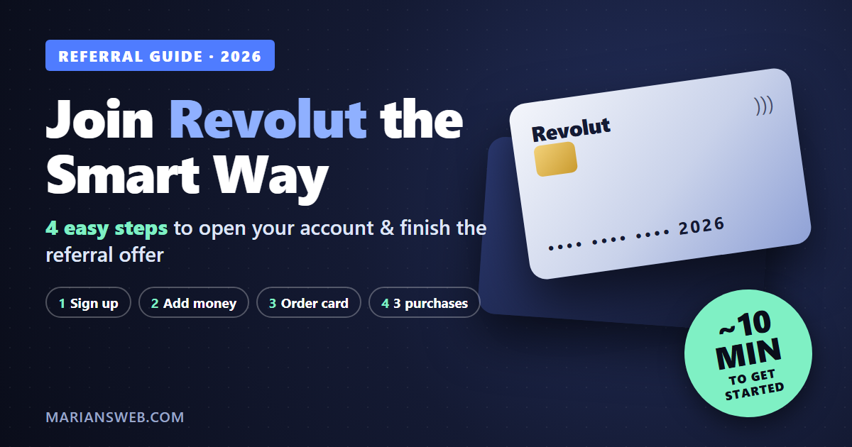 Revolut referral link guide 2026 - 4 easy steps to open your account
